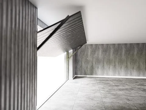 Empty self storage Illustrazione stock