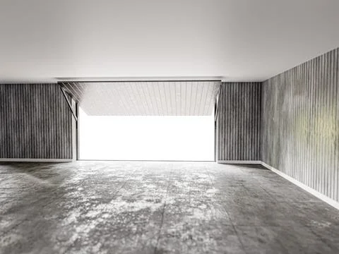 Empty self storage Stock Illustration