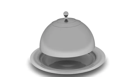 Empty serving tray with lid Stock Footage 132971945