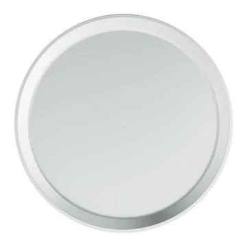 Empty Serving Tray, from stainless steel, top view. 3D rendering Empty Ser... Stock Photos