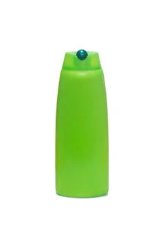 Empty shampoo plastic bottle isolated on white background Stock Photos