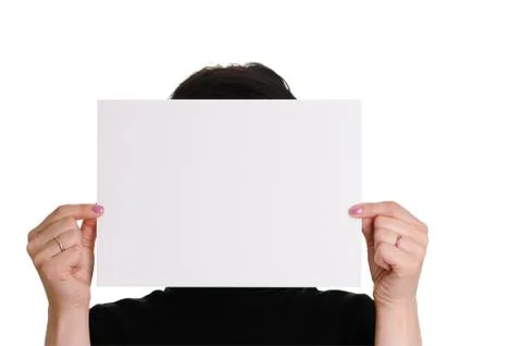 Empty sheet of paper Stock Photos
