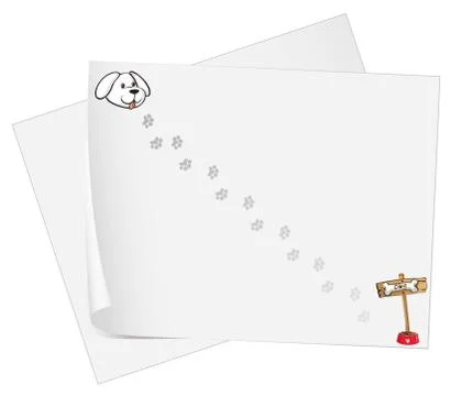 Empty sheets of bondpaper Illustrazione stock