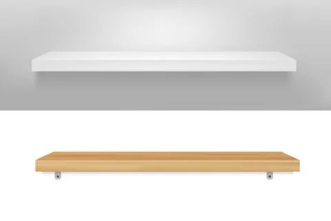 Empty shelf Stock Illustration