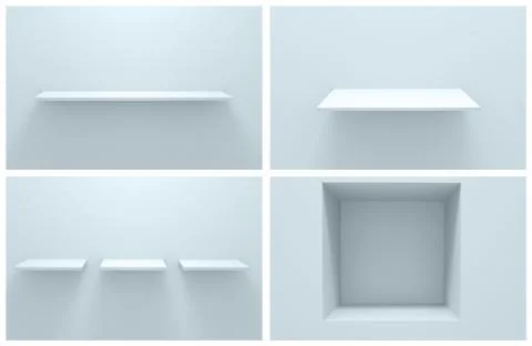 Empty shelf Illustrazione stock