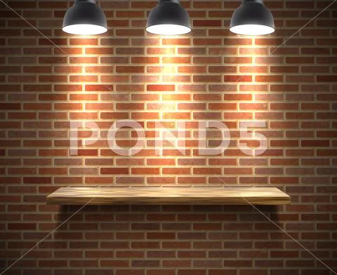 Empty Shelf Illustration Stock Illustration
