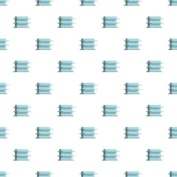 Empty shelf pattern repeating seamless background Stock Illustration