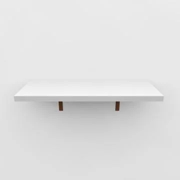 Empty shelf on wall Stock Illustration