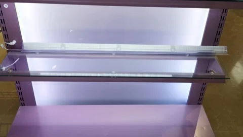 Empty shelves because of hoarding Stock Footage 130331831