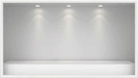 Empty Shop window display Stock Illustration