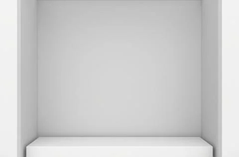 Empty Shop window display. Stock Illustration