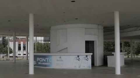 Empty shop in winter in Batumi Stock Footage 227304822