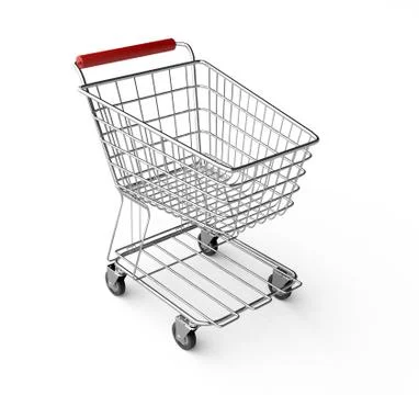 Empty shoping cart Illustrazione stock