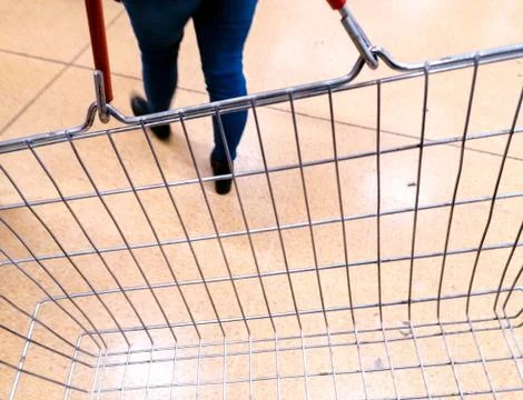 Empty Shopping Basket Stock Photos