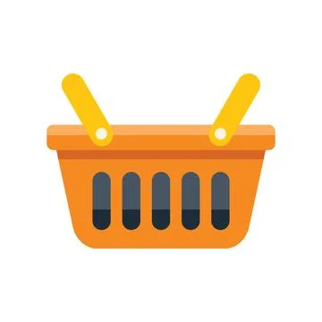 Empty shopping basket waiting to be filled with groceries Stock Illustration