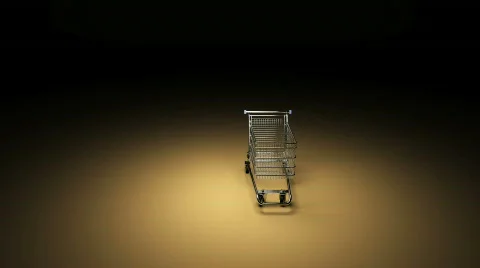 Empty Shopping cart Stock Footage 498308