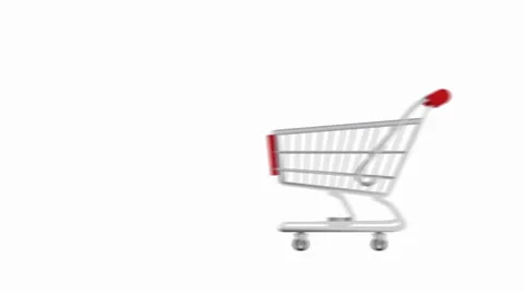 Empty shopping cart Stock Footage 22779950