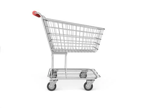 Empty shopping cart Illustrazione stock