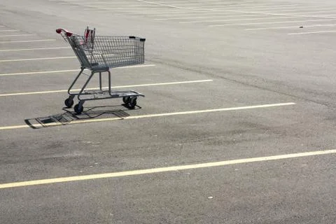 Empty Shopping Cart Foto stock