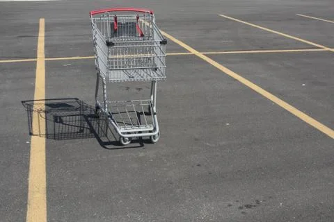 Empty Shopping Cart Foto stock