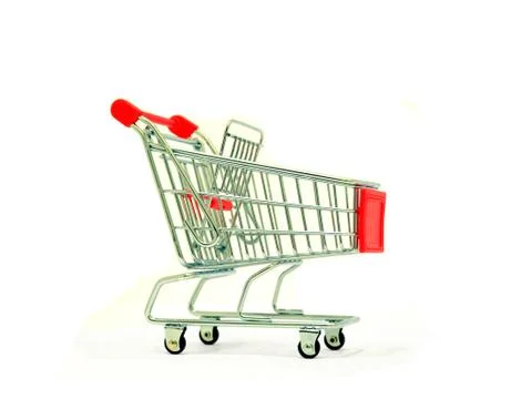 Empty shopping cart Stock Photos