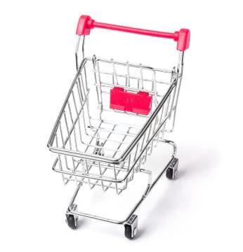 Empty shopping cart Stock Photos
