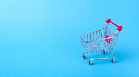 Empty shopping cart Stock Photos