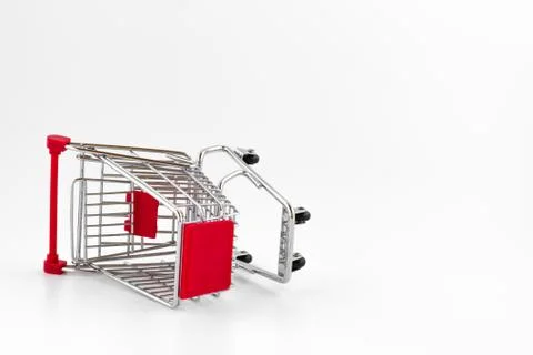 Empty shopping cart Stock Photos