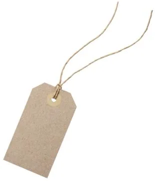 Empty shopping tag template Stock Photos