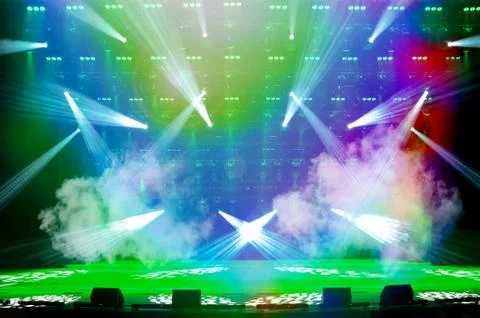 Empty show stage Stock Photos