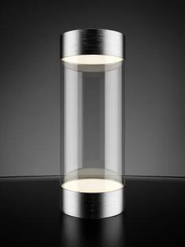 Empty showcase on black 库存插图