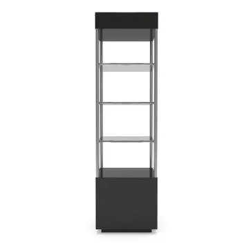 Empty showcase for exhibit. 3d render. Stock Illustration