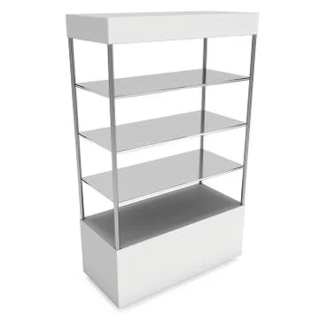 Empty showcase for exhibit. 3d render. 스톡 일러스트