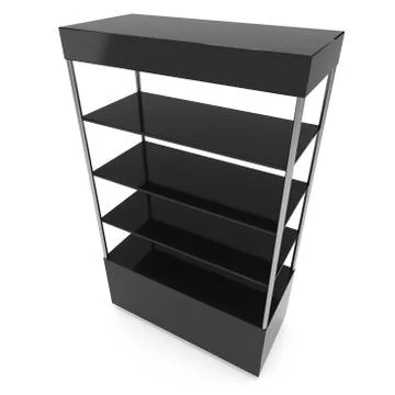 Empty showcase for exhibit. 3d render. イラスト素材