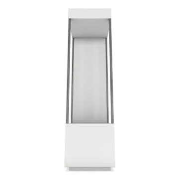 Empty showcase for exhibit. 3d render. 스톡 일러스트