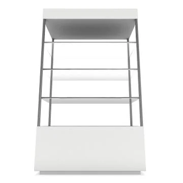 Empty showcase for exhibit. 3d render. イラスト素材