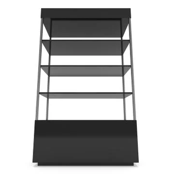 Empty showcase for exhibit. 3d render. 스톡 일러스트