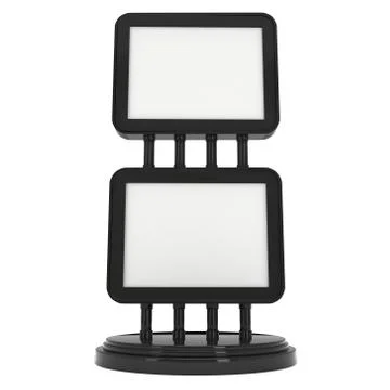 Empty showcase for exhibit. 3d render. 스톡 일러스트