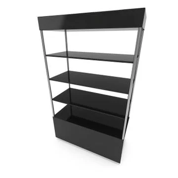 Empty showcase for exhibit. 3d render. 스톡 일러스트