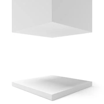 Empty showcase 库存插图