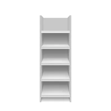 Empty showcase. Illustration isolated on white background. Stock Illustration