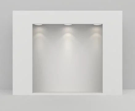 Empty showcase, mock up. 스톡 일러스트