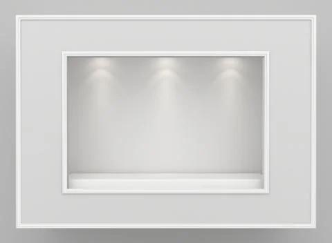 Empty showcase, mock up. Stock Illustration