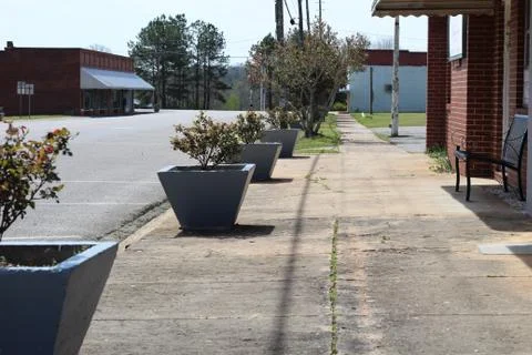 Empty Sidewalk Stock Photos