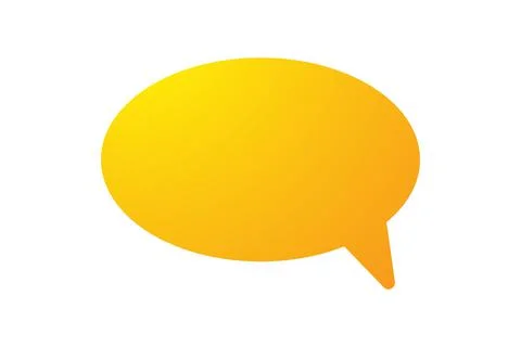 Empty sign speech bubble. Modern yellow sign vector illustration isolated  Ilustración de archivo