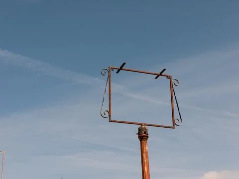 Empty Signpost Foto stock