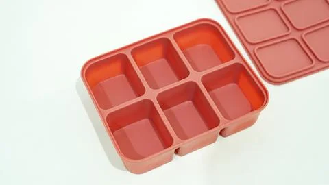 Empty Silicone Ice Cube Tray Stock Photos