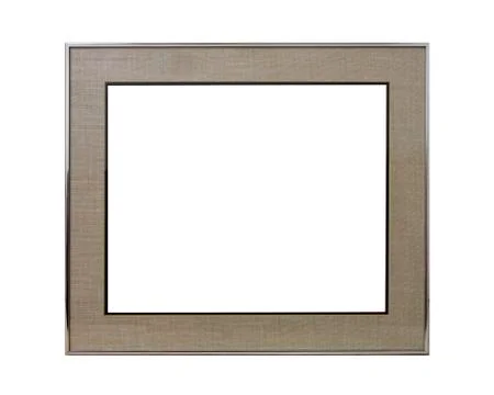 Empty Silver-edged Picture Frame Stock Photos