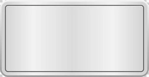 An empty silver plaque with rounded corners and a subtle gradient, ready fo.. Stockillustratie