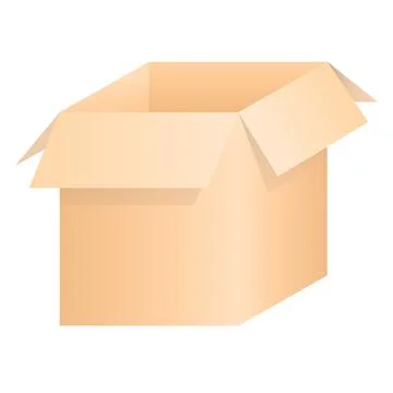 Empty single box Stock Illustration